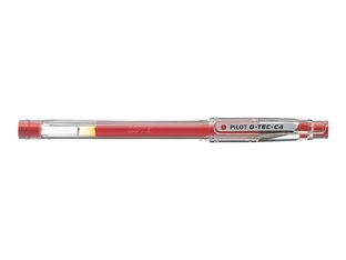 Pilot G-Tec-C4 - Bolígrafo - rojo - tinta de biopolímero - 0.4 mm - ultrafino