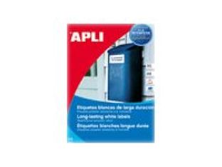 APLI PAPER - Adhesivo permanente - blanco - 99.1 x 38.1 mm 280 etiqueta(s) (20 hoja(s) x 14) etiquetas