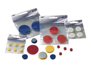 Faibo - Imán - círculo - 1 cm de diámetro - negro (paquete de 6)