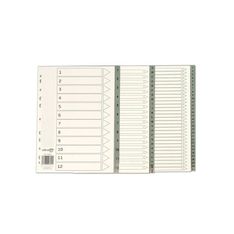 Separadores 1 - 31 multitaladro impresos A4