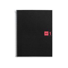Notebook The Original, Couverture souple, A5, quadrillage 5x5 mm, 80 feuilles de 1 couleur, Miquelrius, Rouge.