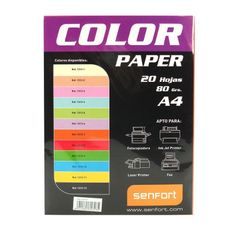 Pack 20 hojas A4 80gr crema