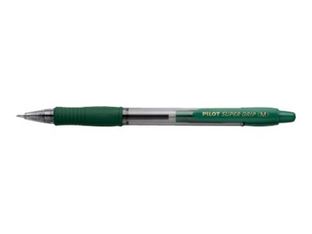 Pilot Super Grip - Bolígrafo  - verde - tinta al aceite - 1 mm - medio - retractil