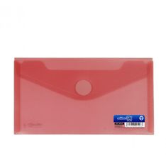 Sobre para recibos con cierre de velcro rojo