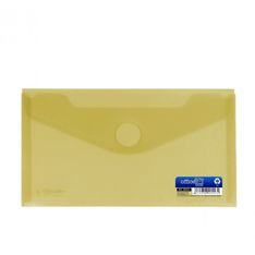 Sobre para recibos con cierre de velcro amarillo