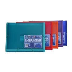 Clasificador con gomas 12 divisiones A4+ supra
