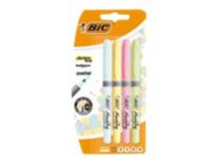 BIC Grip - 4 Surligneurs - 3.3 mm - couleurs assorties