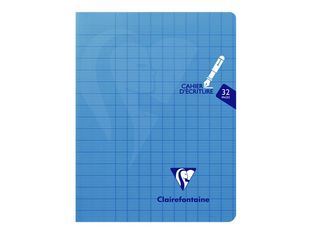 Clairefontaine Mimesys - Cahier d'écriture polypro - 17 x 22 cm - 32 pages - grands carreaux (Seyes)