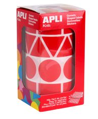 Rollo Gomets formas geométricas XL Rojas