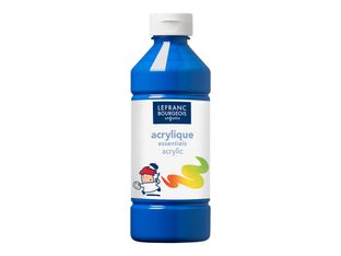 Lefranc Bourgeois Enfants - peinture - peinture acrylique - bleu primaire - 500 ml