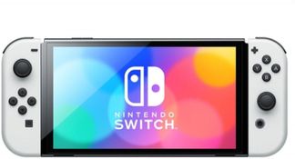 Nintendo Switch OLED - Console de jeu avec station d'accueil et manettes Joy-Con blanche