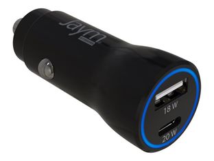 JAYM - Chargeur allume cigare pour voiture - 2 USB - noir