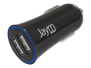 JAYM - Chargeur allume cigare pour voiture - 2 USB - noir