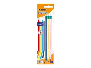 BIC EVOLUTION - Crayon - rayures - graphite - HB - avec gomme