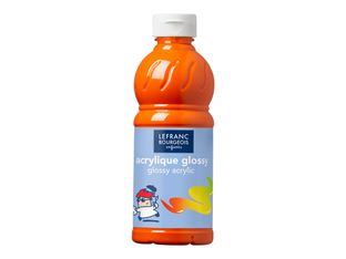 Lefranc Bourgeois Glossy - Peinture acrylique - orange - 500 ml