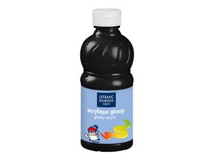 Lefranc Bourgeois Glossy - Peinture acrylique - noir - 250 ml