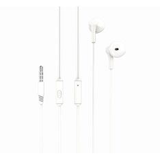 Kit main libre - Ecouteurs filaire avec micro - intra-auriculaire - blanc