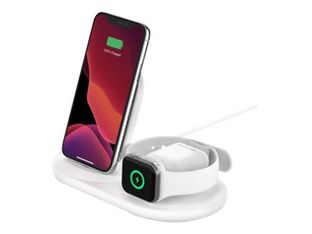 Belkin BOOST CHARGE - Support de charge par induction sans fil pour Apple AirPods, iPhone, Watch - blanc