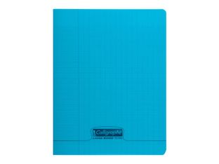 Calligraphe 8000 - Cahier polypro 17 x 22 cm - 48 pages - grands carreaux (seyès) - bleu