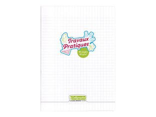Calligraphe 8000 - Cahier polypro de travaux pratiques (TP) - A4 (21x29,7cm) - 96 pages - grands carreaux (Seyes)/uni - transparent