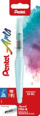 Pentel – Pinceau à réservoir d’eau – Pointe large – bleu
