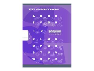 Calligraphe 8000 - Cahier polypro de travaux pratiques (TP) - 17 x 22 cm - 32 pages - grands carreaux (Seyes)/uni - transparent