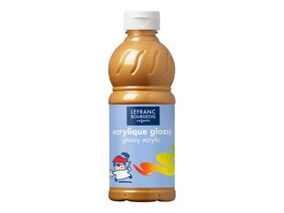 Lefranc Bourgeois Glossy - Peinture acrylique - or - 500 ml