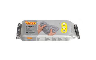 Jovi Pâte Autodurcissante Air Dry 250 g – Gris, Facile à Modeler et Séchage à l’Air