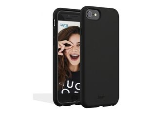 JAYM Premium - Coque de protection pour Apple iPhone 7 / 8 / SE - microfibre - noir