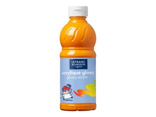 Lefranc Bourgeois Enfants - Peinture acrylique à base d'eau - or jaune brillant - 500 ml