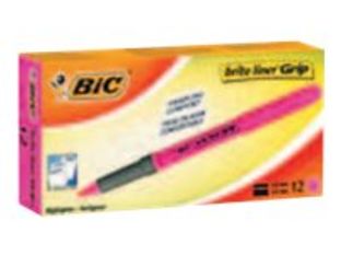 BIC Brite liner Grip - Surligneur - orange fluorescent - encre à l'eau - 1.6-3.4 mm - trait fin