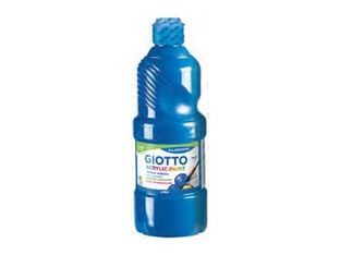 GIOTTO - Peinture acrylique - cyan brillant - 500 ml