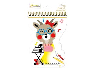 Avenue Mandarine Graffy Nimo - Livre à colorier - 150 x 255 mm - 24 feuilles / 48 pages - chèvre