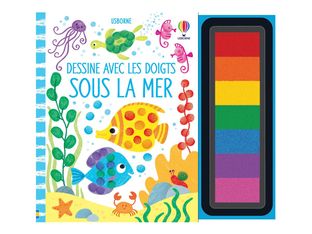 Sous la mer - Dessine avec les doigts - par Watt Fiona - livre à colorier