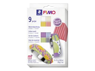 FIMO Soft 8023 C - Ensemble de pâte à modeler - 9 pièces - 225 g - couleurs tendance assorties