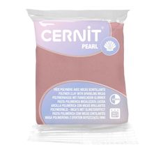 Cernit Pearl - Pâte à modeler - 56 g - rose - argile polymère