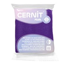 Cernit Pearl - Pâte à modeler - 56 g - violet - argile polymère