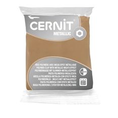 Cernit Metallic - Pâte à modeler - 56 g - champagne - argile polymère