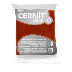 Cernit Metallic - Pâte à modeler - 56 g - bronze - argile polymère