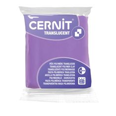 Cernit Translucent - Pâte à modeler - 56 g - violet - argile polymère