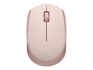 Logitech M171 - Souris - droitiers et gauchers - optique - 3 boutons - sans fil - 2.4 GHz - USB - rose