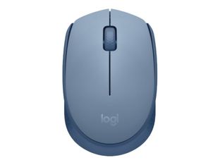 Logitech M171 - Souris - droitiers et gauchers - optique - 3 boutons - sans fil - 2.4 GHz - USB - bleu/gris