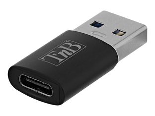 T'nB - Adaptateur USB - 24 pin USB-C (F) pour USB (M) - transfert de données, charge rapide jusqu'à 18 watts - noir