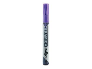 Darwi - Marqueur à peinture - peinture à base d'eau - pour céramique - rose - 2 mm