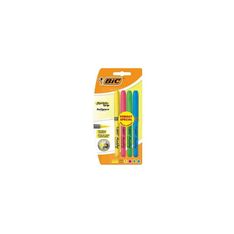 BIC - 4 surligneurs Highlighter Grip - couleurs assorties