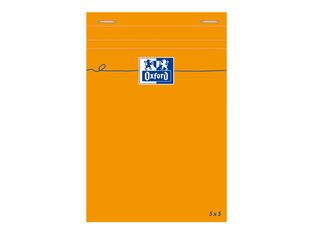 Oxford - Bloc notes - 10 x 15 cm - 160 pages - petits carreaux - 80G - orange