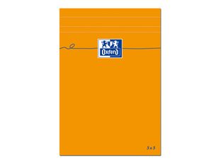 Oxford - Bloc notes - 11 x 17 cm - 160 pages - petits carreaux - 80G - orange