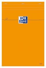 Oxford - Bloc notes - A4 - 160 pages - petits carreaux - 80G - orange