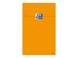 Oxford - Bloc notes - A4 + - 160 pages - ligné - 80G - perforé - orange