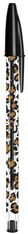 BIC - Stylo Bille Cristal Décors Léopard - Pointe 1 mm - Noir
